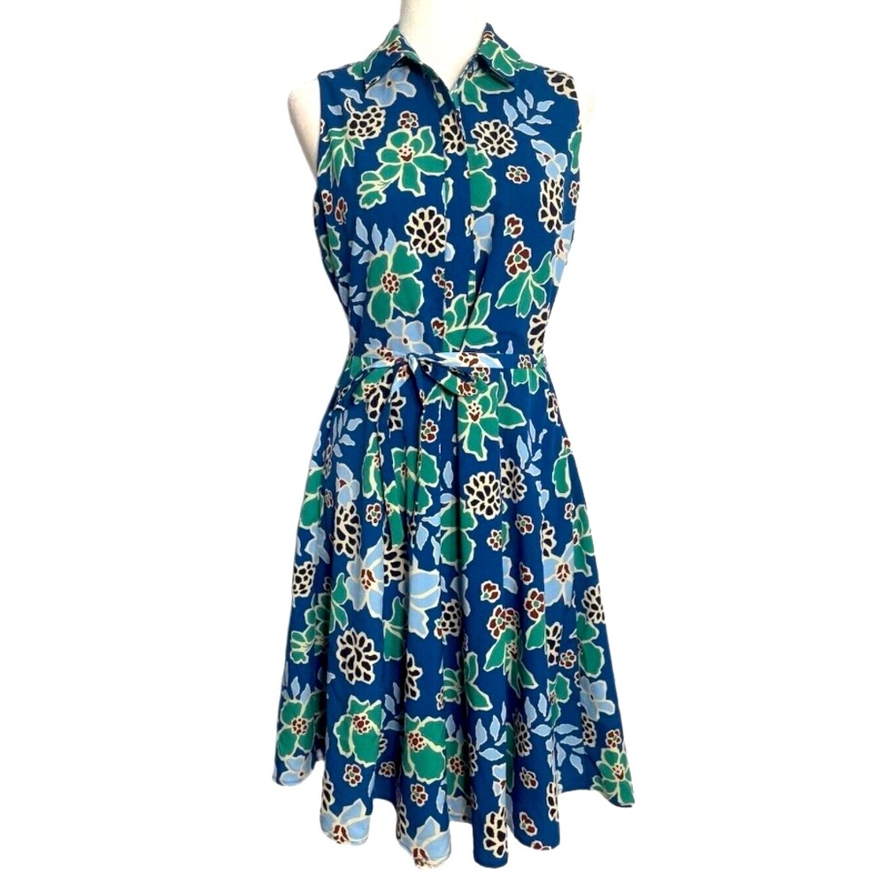 Sz 14 Banana Republic Dress Bright floral Shirt Dress